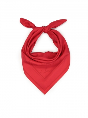 Pañuelo rojo de seda fina 