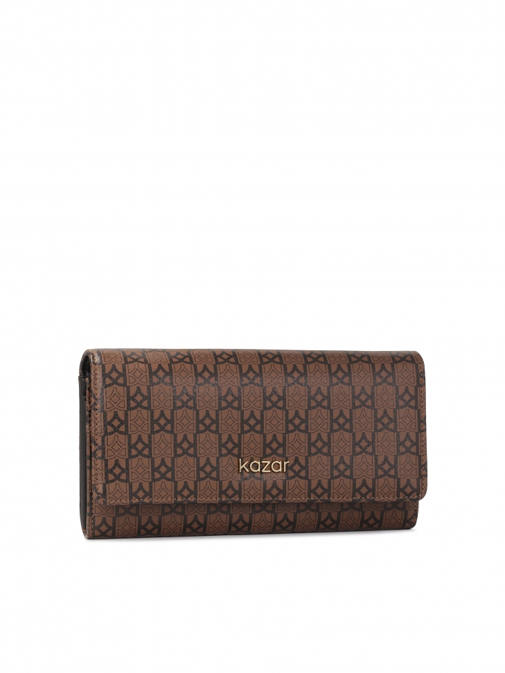 Cartera marrón con un diseño único JOLENE