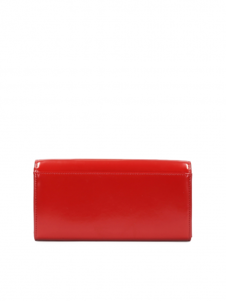 Cartera de piel roja JOLENE