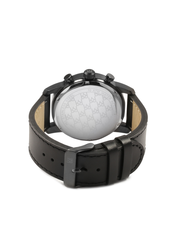 Reloj analógico con correa de piel WATCH MY MATCH