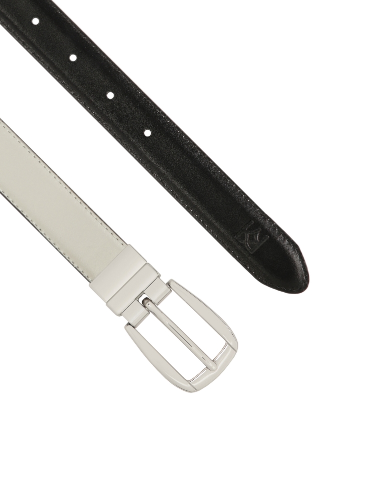 Estrecha franja gris y negra de doble cara MILL