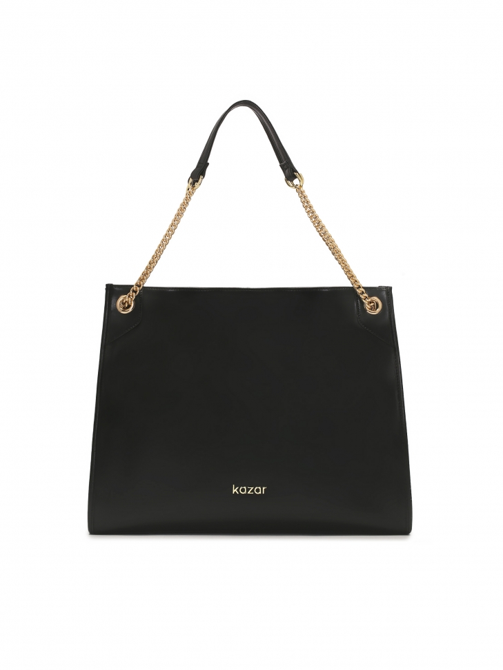 Bolso grande y sencillo con cadenas para el hombro HALE