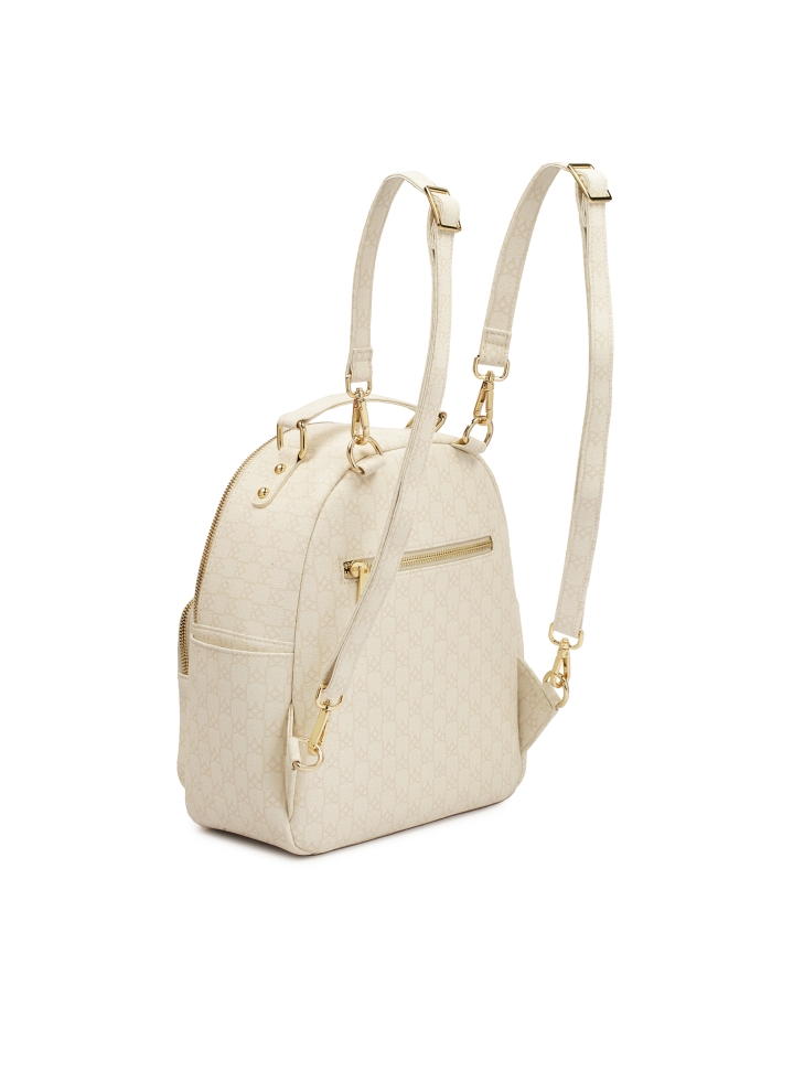 Mochila estampada en color neutro DOT