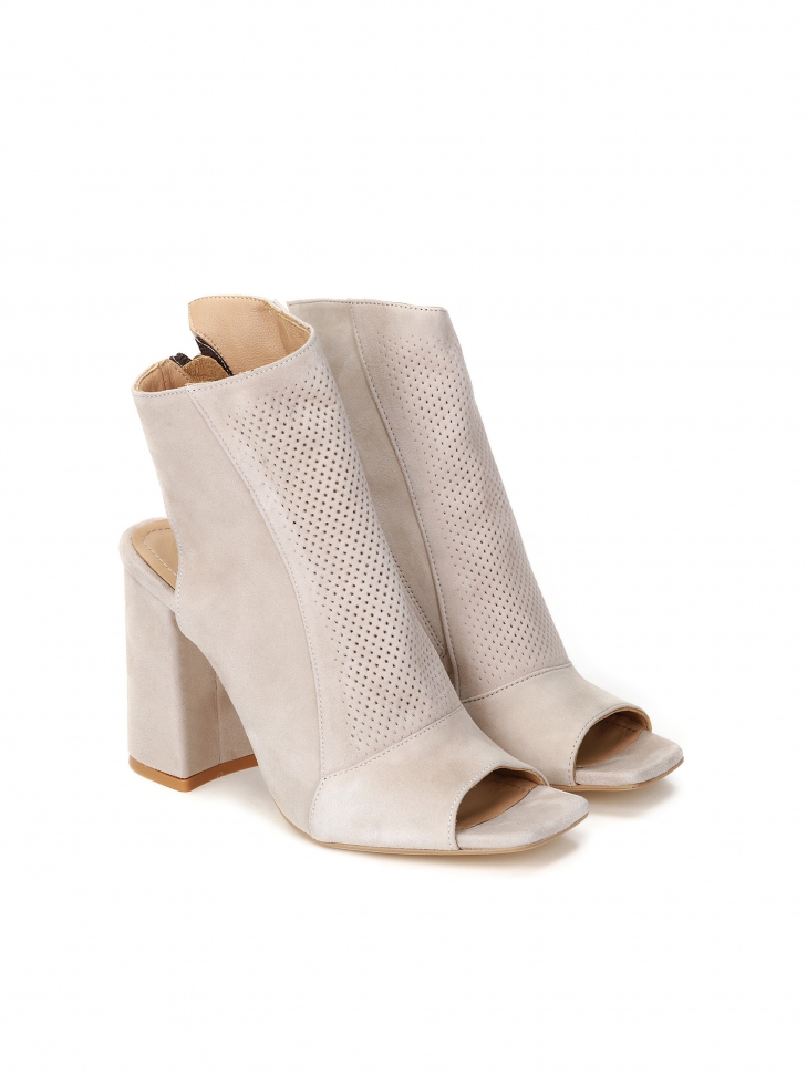Botines beige peep toe de mujer IMANI