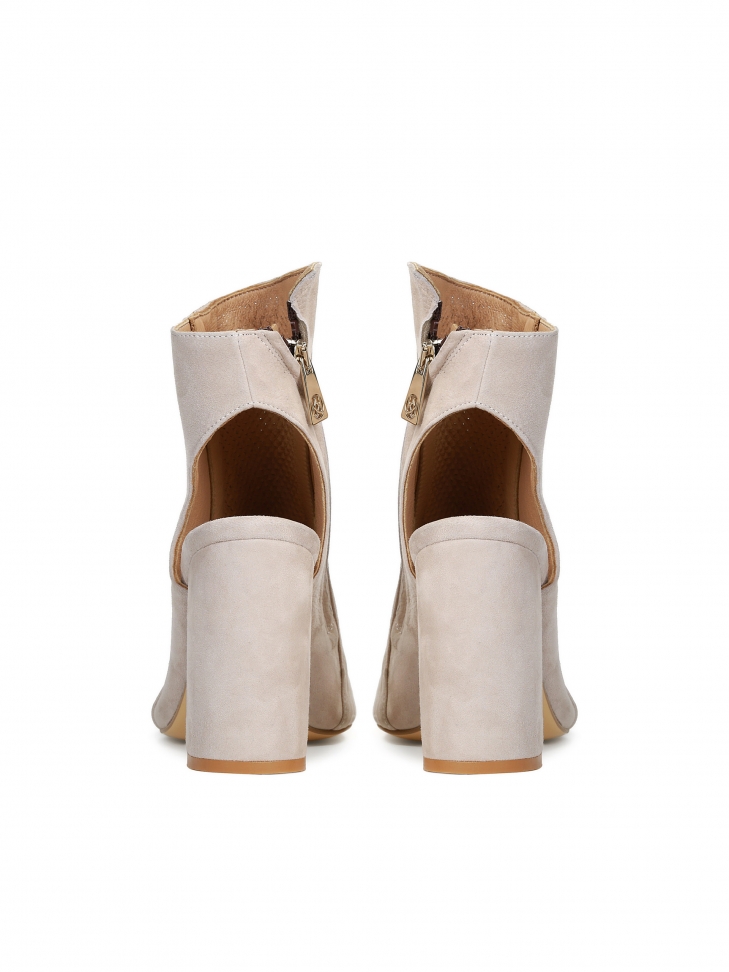 Botines beige peep toe de mujer IMANI