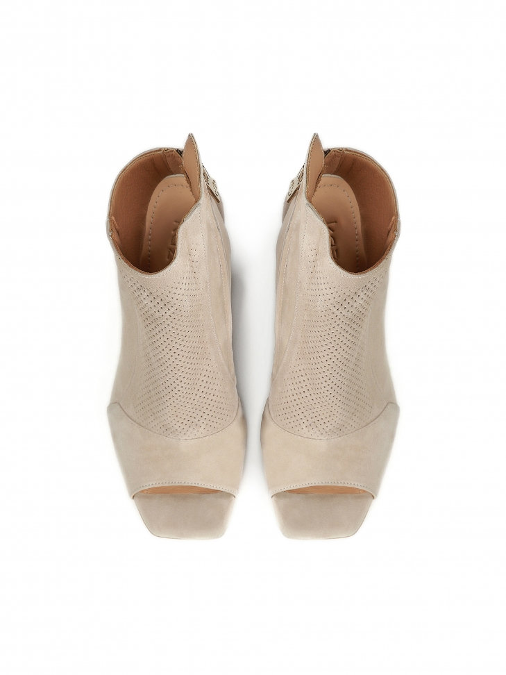 Botines beige peep toe de mujer IMANI
