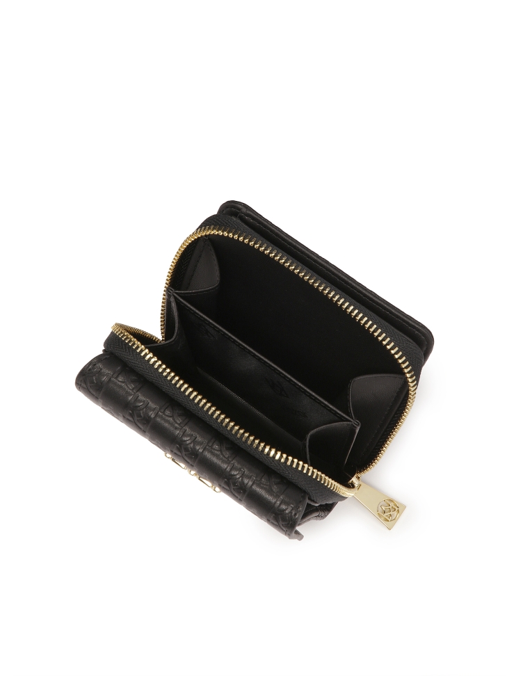 Cartera pequeña de mujer con monogramas en relieve KAZAR AMALA