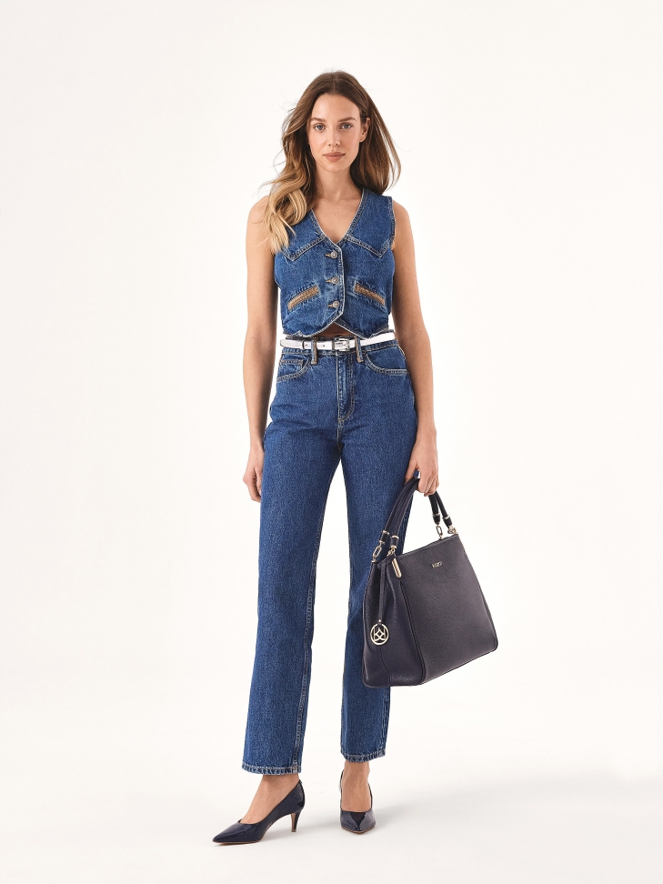 Bombas de charol azul marino  JULA