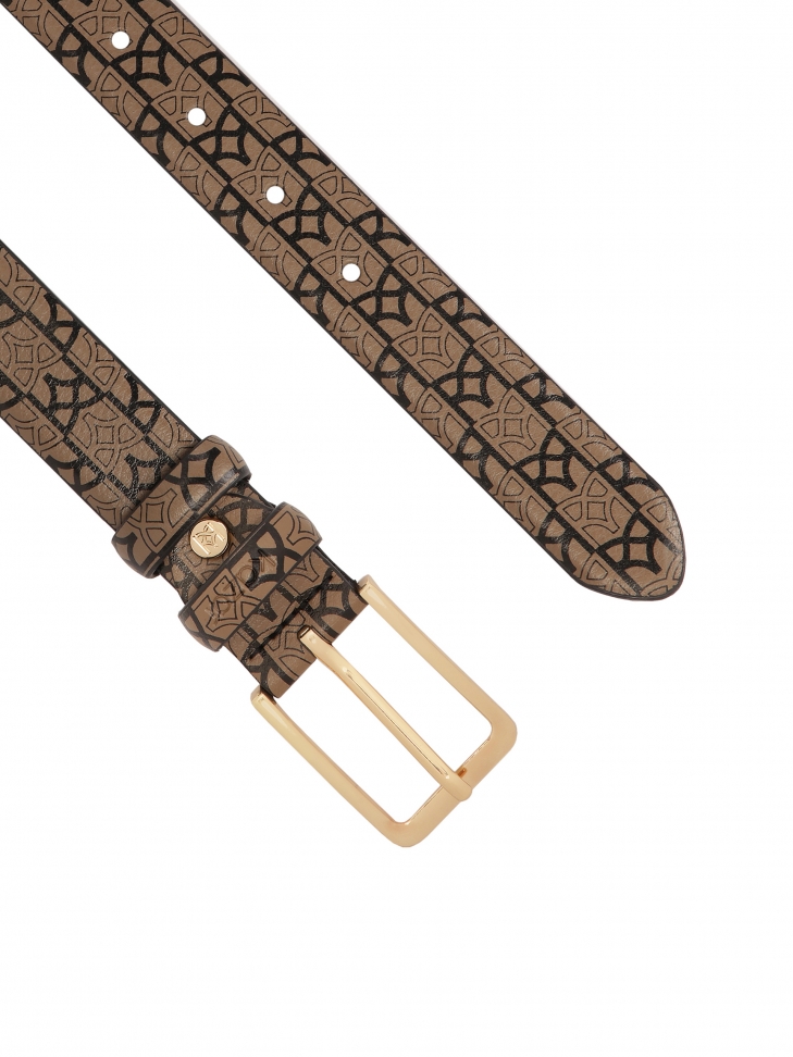 Cinturón de piel con monograma KAZAR GLORY
