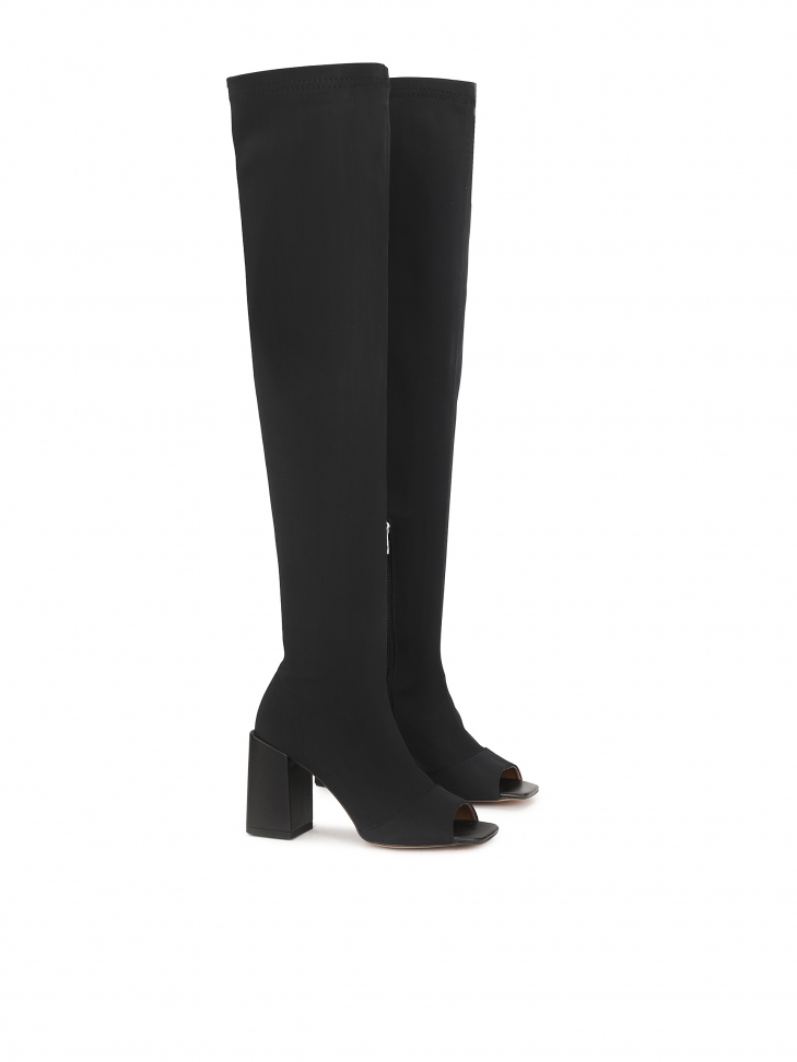 Peep toe mosqueteros en tela CLOVE