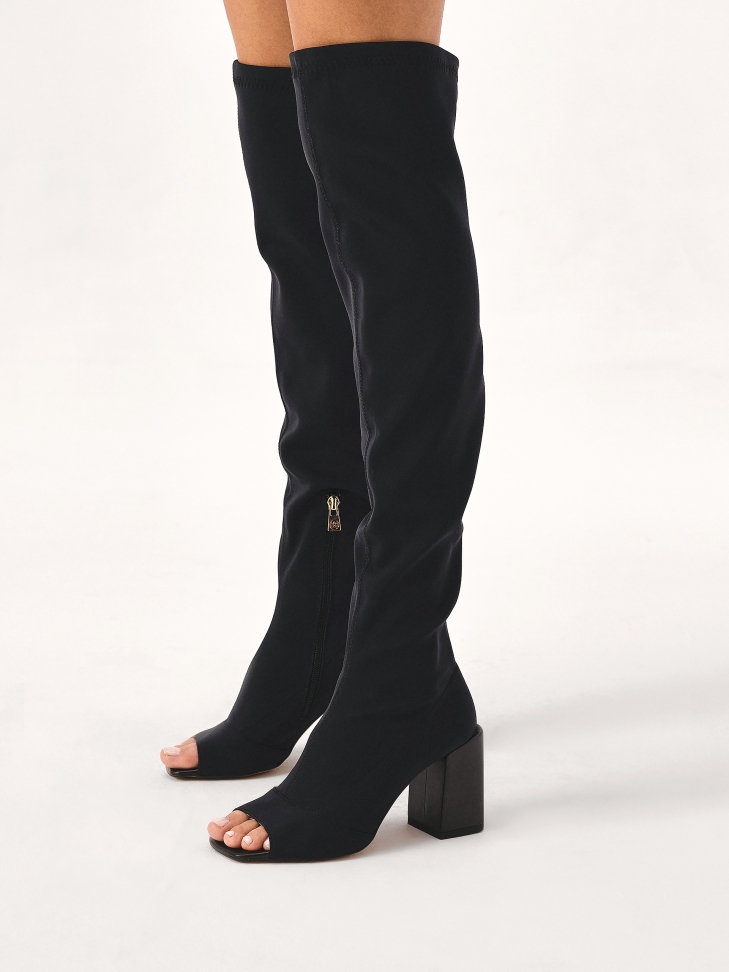 Peep toe mosqueteros en tela CLOVE