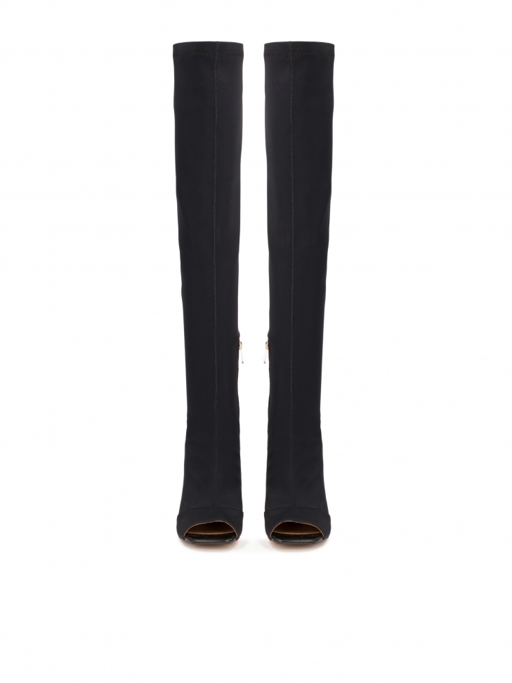 Peep toe mosqueteros en tela CLOVE