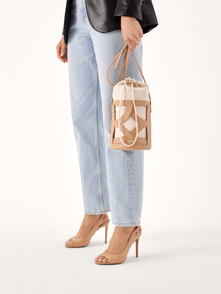 Sandalias de tacón de piel con laterales cubiertos AUDE