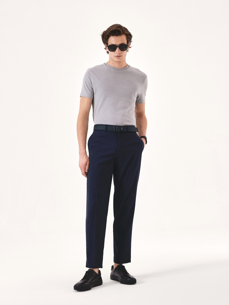 Cinturón de caballero de doble cara en piel repujada y lisa CHAOS