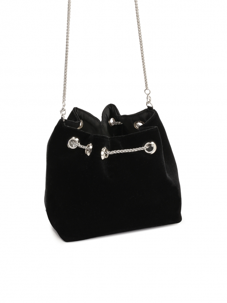 Bolso negro de material suave DANCING