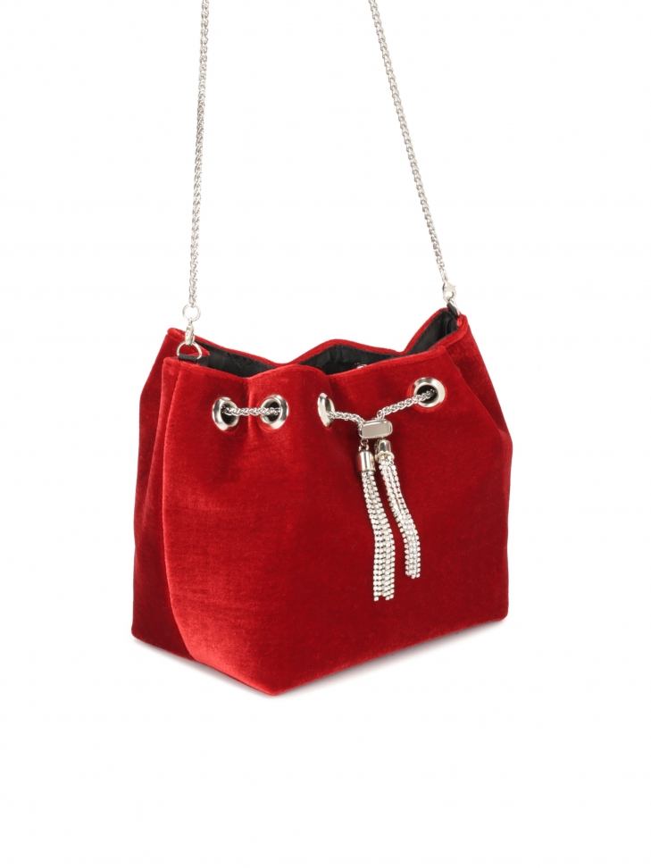 Bolso rojo con cierre joya DANCING