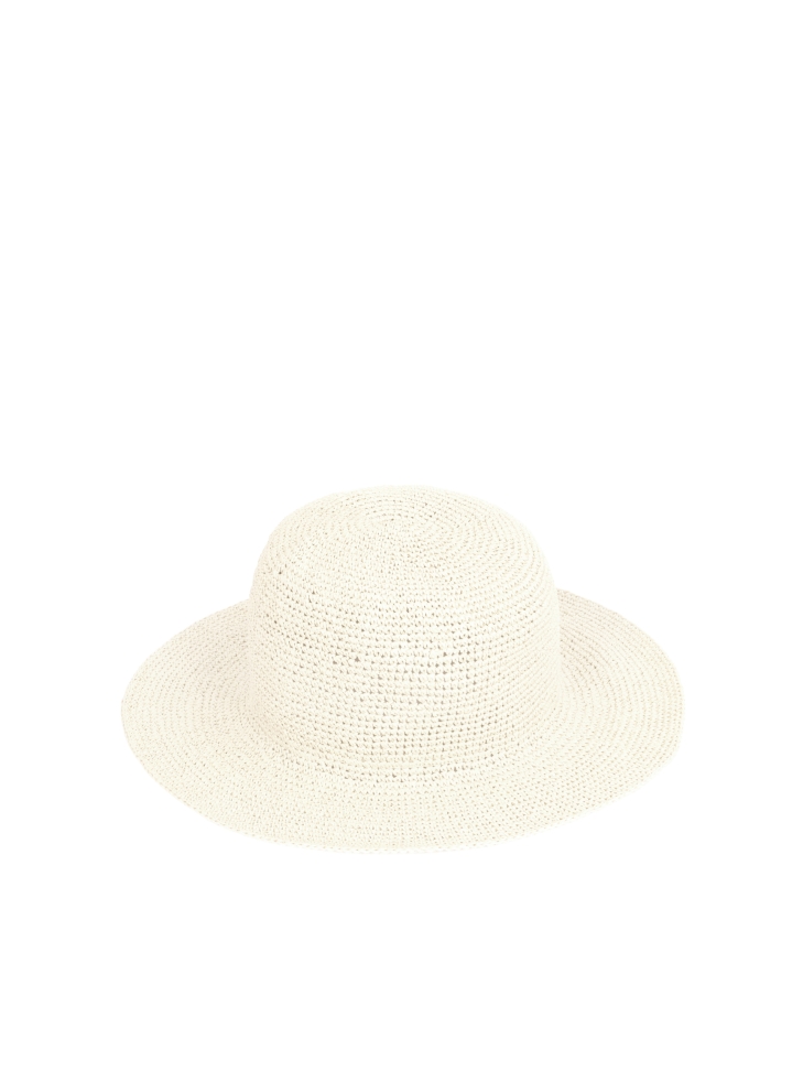 Sombrero de paja color crema LAGUNA