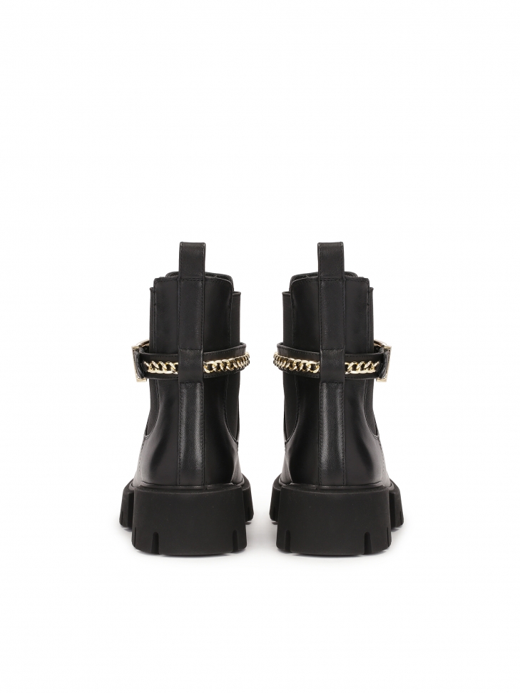 Botas Chelsea con cinturón decorativo y cadena FANNY