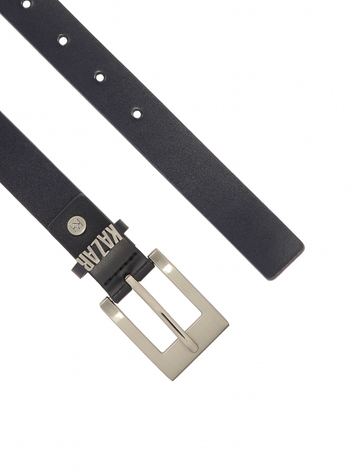 Cinturón azul marino con logotipo en la trabilla SALLE