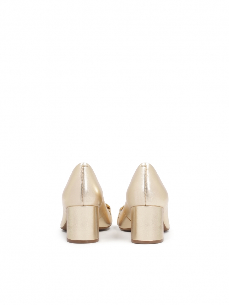 Bombas de confort con plantilla dorada GAURA