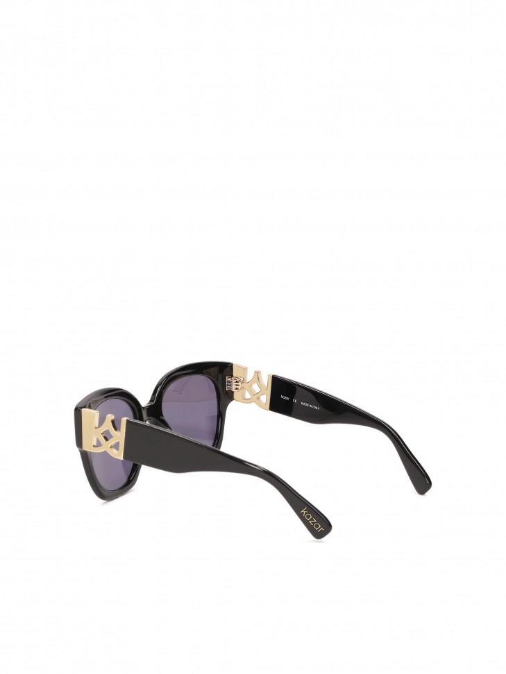 Gafas de sol negras con patillas decoradas ISLE