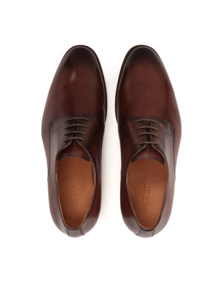 Elegantes zapatos derby marrones ILTEZ