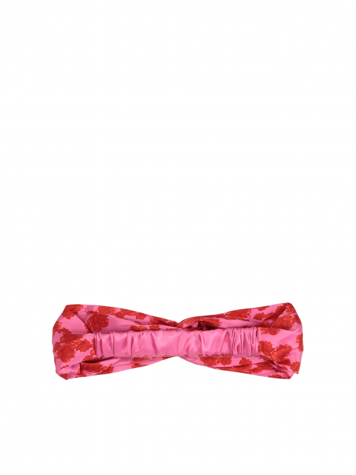 Diadema rosa con flores rojas GENEVA