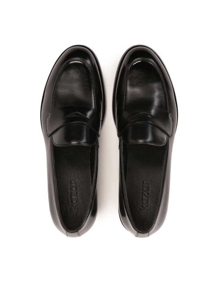 Mocasines de cuero negro para hombre  NIKET