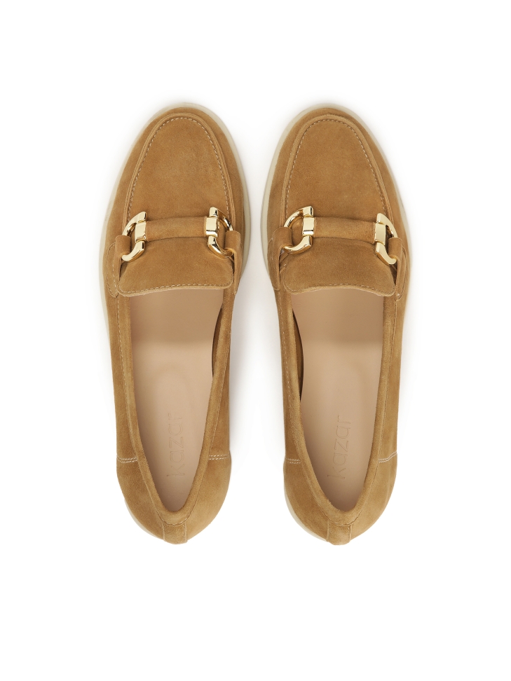 Mocasines de ante suave marrón claro JANETTE