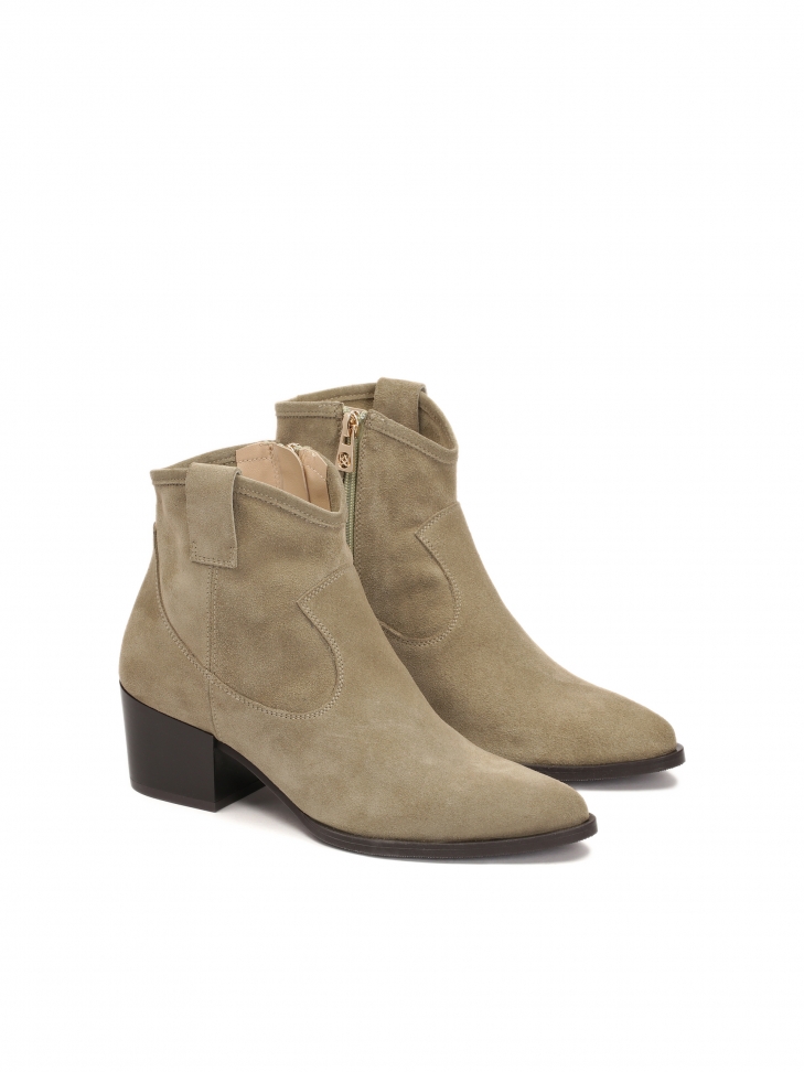 Botas vaqueras de ante con cremallera BREEZE