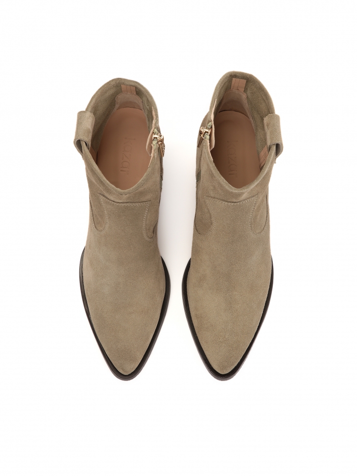 Botas vaqueras de ante con cremallera BREEZE