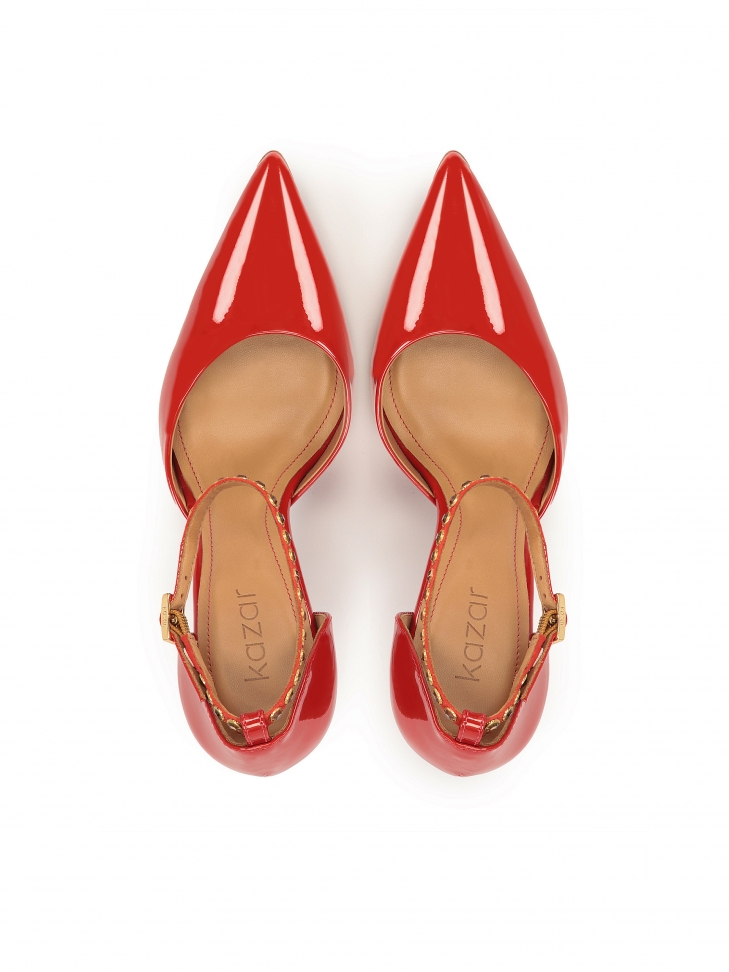 Zapatos de salón de charol rojo NEW BIANCA