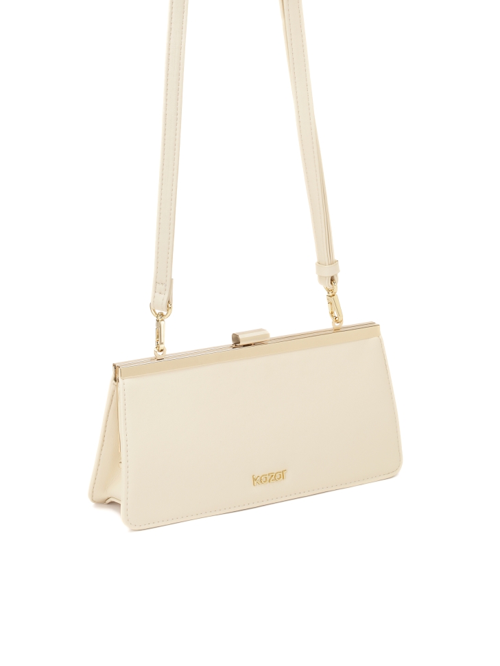 Elegante bolso de mano con armazón metálico ERINE