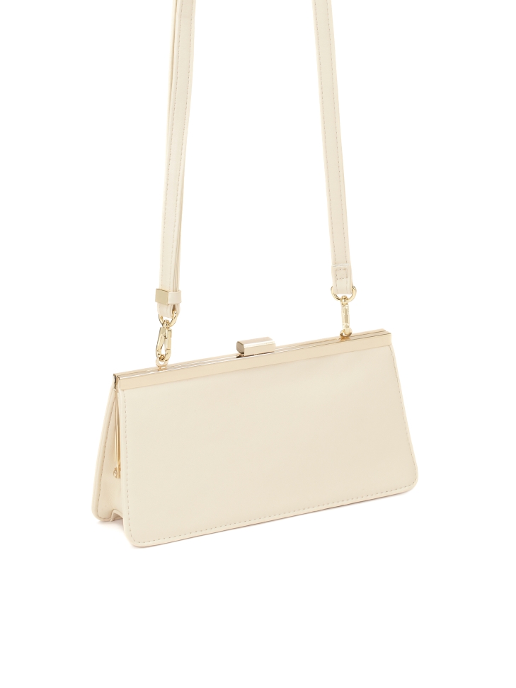 Elegante bolso de mano con armazón metálico ERINE
