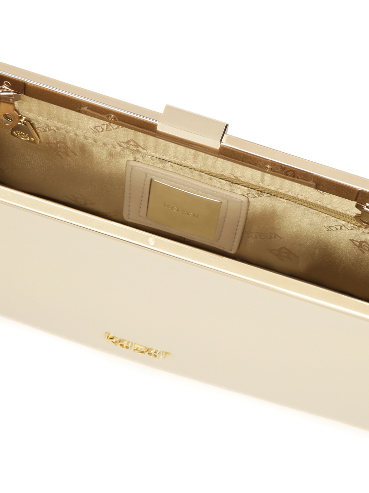 Elegante bolso de mano con armazón metálico ERINE