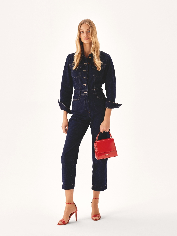 Maletín rojo de construcción rígida KRISTENA