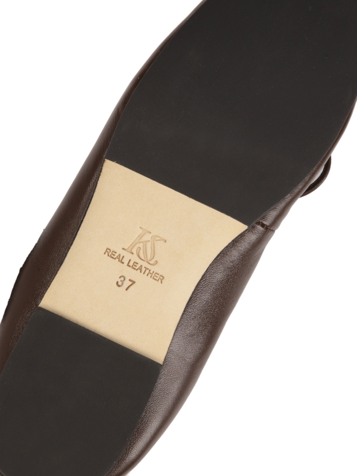 Bailarinas marrón oscuro con tanga atada  KS AVRIL