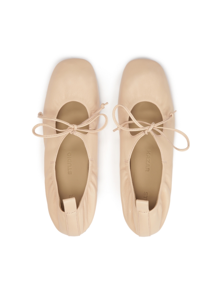 Bailarinas con cordones y suela de cuero  KS AVRIL