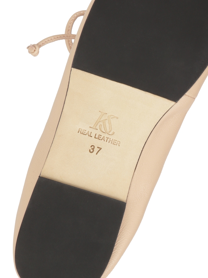 Bailarinas con cordones y suela de cuero  KS AVRIL