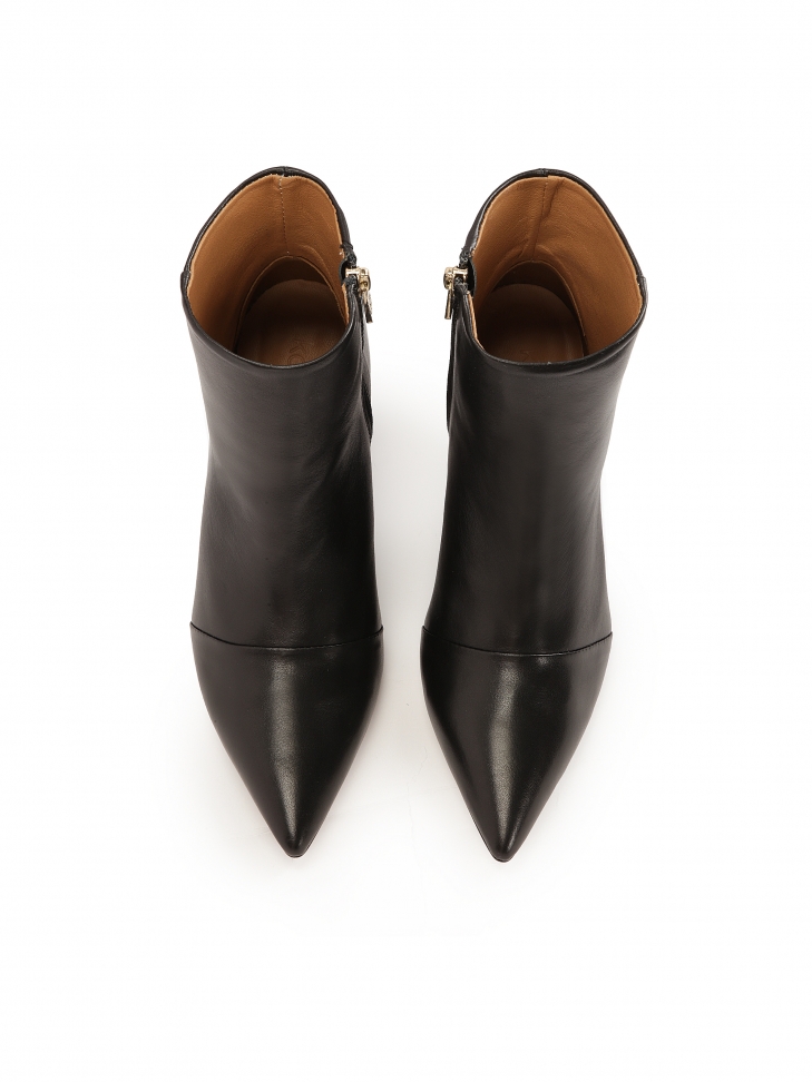 Botas de piel negra con tacón cuadrado ROWAN