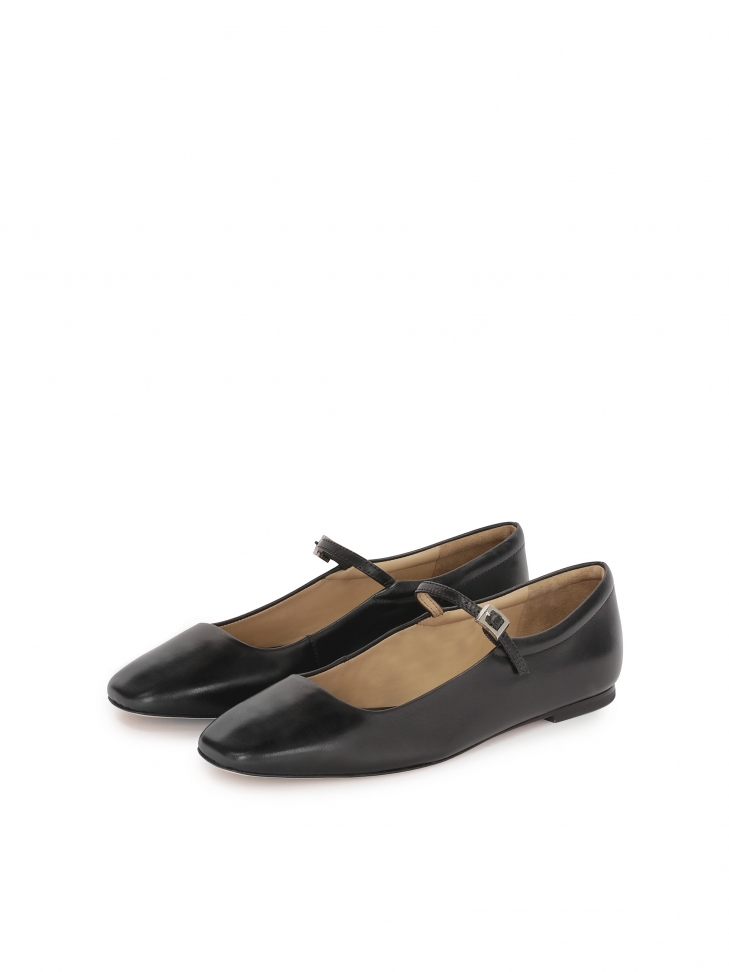 Bailarinas negras con nariz cuadrada KS ROSINE