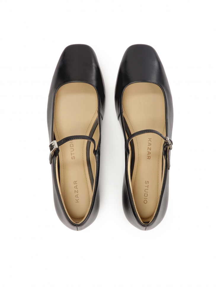 Bailarinas negras con nariz cuadrada KS ROSINE