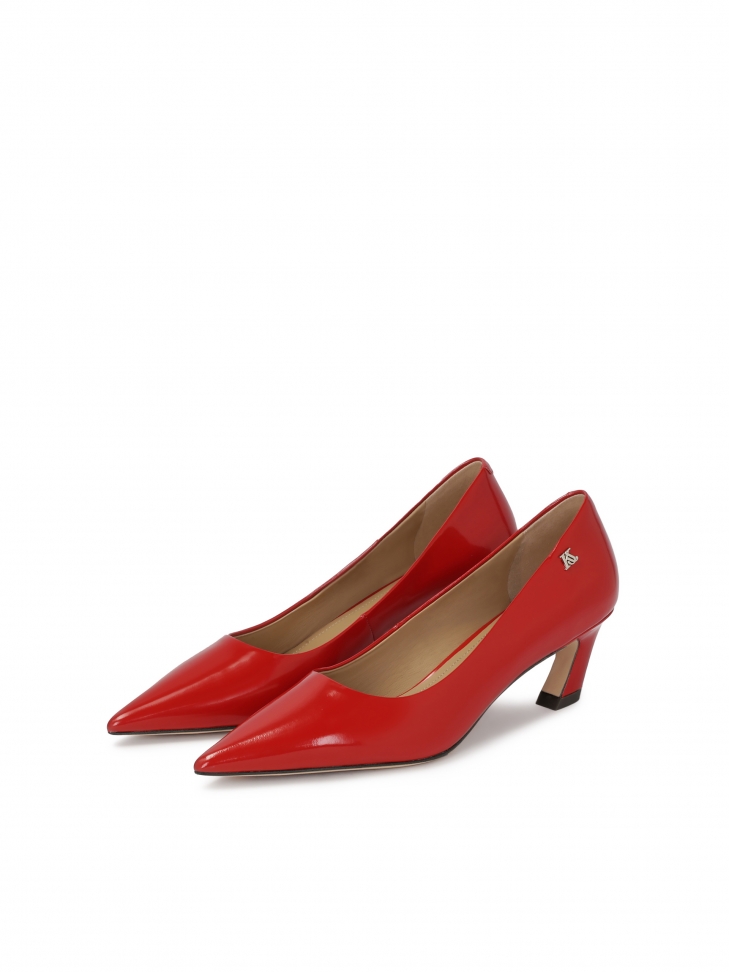 Bombas rojas con tacón vanguardista  KS AMELIE