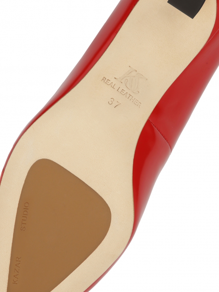 Bombas rojas con tacón vanguardista  KS AMELIE