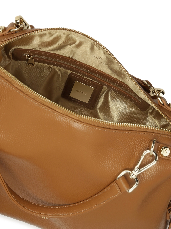 Bolso marrón claro con asas desmontables KEELIN