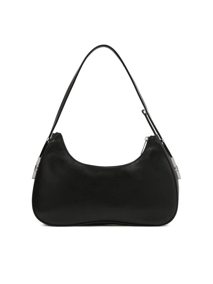 Bolso baguette negro con monograma KS ADORI