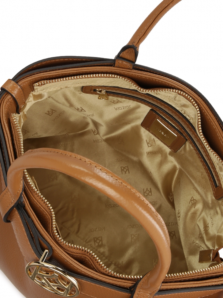 Bolso marrón claro con correa de hebilla LILIE