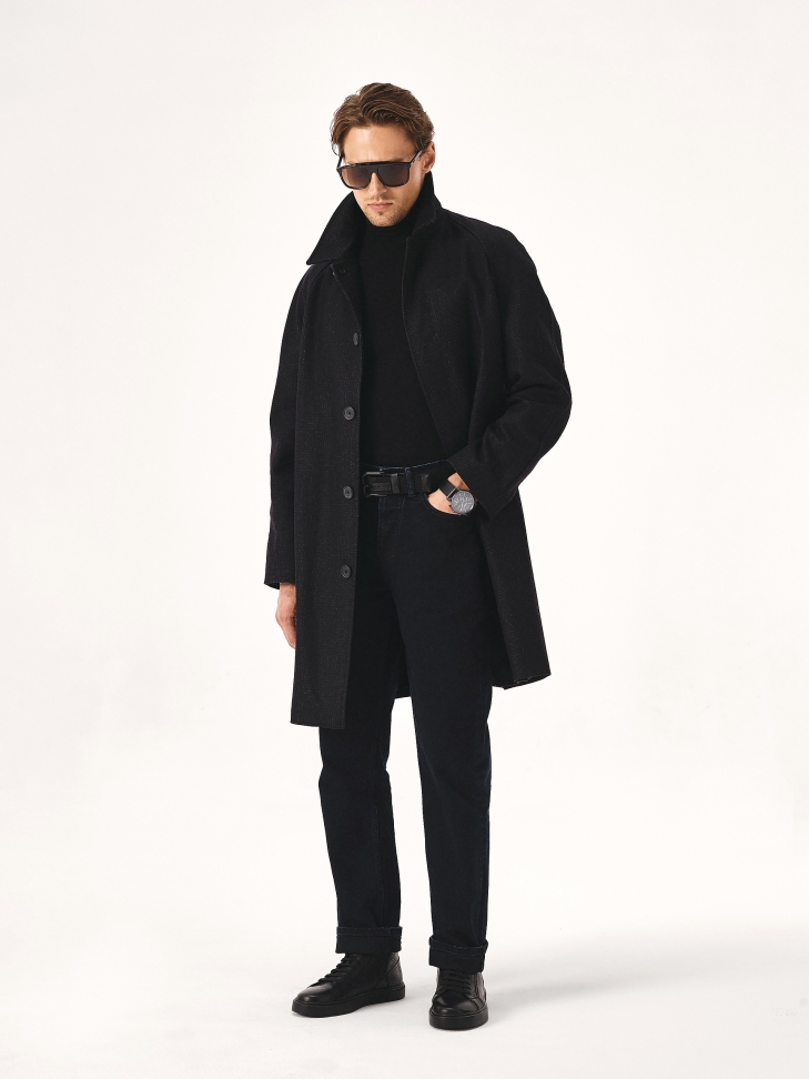 Cómodas zapatillas negras de hombre con empeine alto TRUXTON