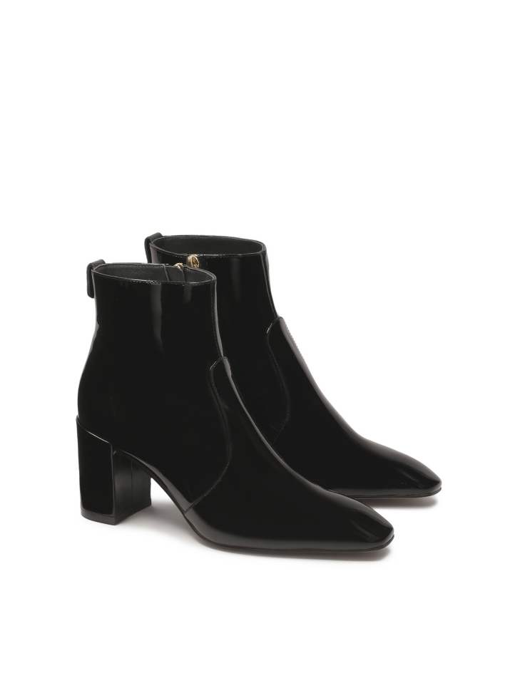 Botas de charol con puntera truncada alargada LIMARI