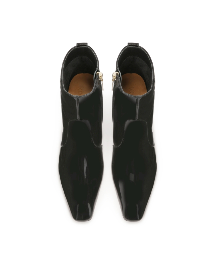 Botas de charol con puntera truncada alargada LIMARI